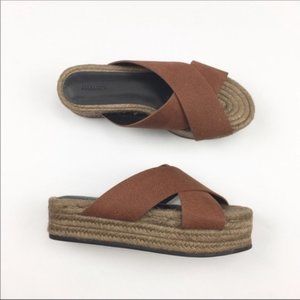 NWT All Saints Harlem Sandals Brown 37
